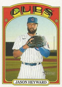 #481 Jason Heyward - Chicago Cubs - 2021 Topps Heritage Baseball