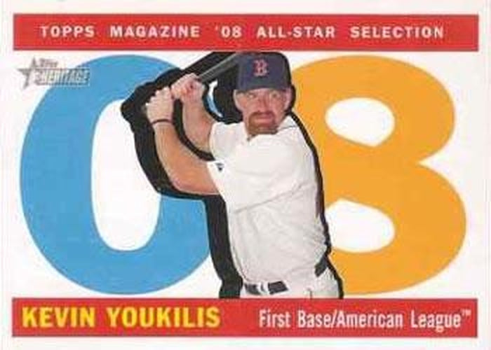 #481 Kevin Youkilis - Boston Red Sox - 2009 Topps Heritage Baseball