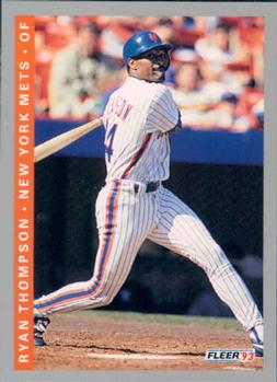 #481 Ryan Thompson - New York Mets - 1993 Fleer Baseball