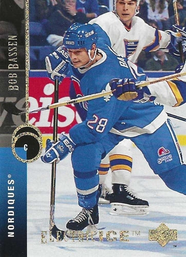 #481 Bob Bassen - Quebec Nordiques - 1994-95 Upper Deck Hockey - Electric Ice