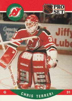 #481 Chris Terreri - New Jersey Devils - 1990-91 Pro Set Hockey