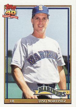 #482 Tino Martinez - Seattle Mariners - 1991 Topps Baseball
