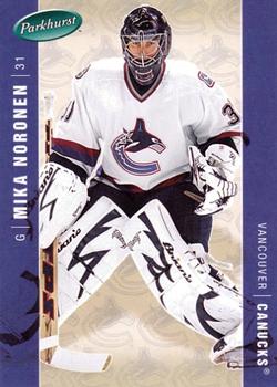 #482 Mika Noronen - Vancouver Canucks - 2005-06 Parkhurst Hockey