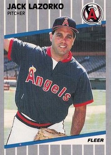 #482 Jack Lazorko - California Angels - 1989 Fleer Baseball
