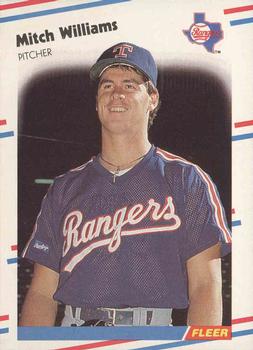 #482 Mitch Williams - Texas Rangers - 1988 Fleer Baseball