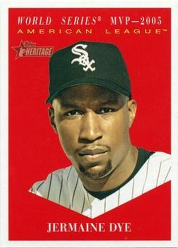 #482 Jermaine Dye - Chicago White Sox - 2010 Topps Heritage Baseball