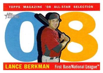 #482 Lance Berkman - Houston Astros - 2009 Topps Heritage Baseball