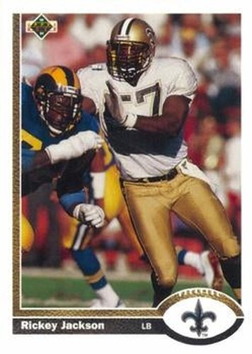 #482 Rickey Jackson - New Orleans Saints - 1991 Upper Deck Football