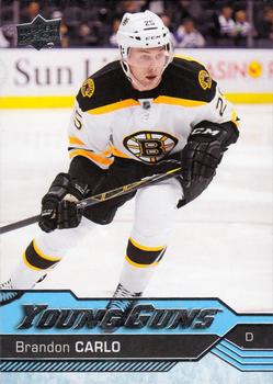 #482 Brandon Carlo - Boston Bruins - 2016-17 Upper Deck Hockey