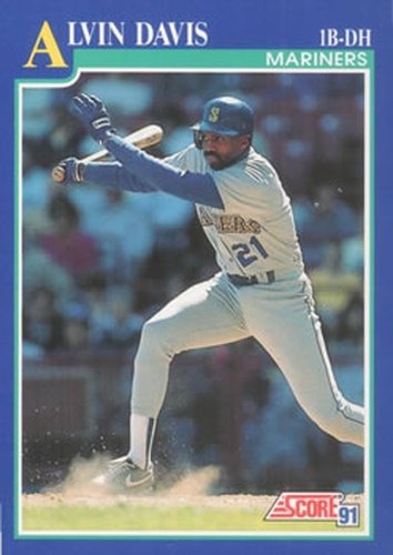 #482 Alvin Davis - Seattle Mariners - 1991 Score Baseball