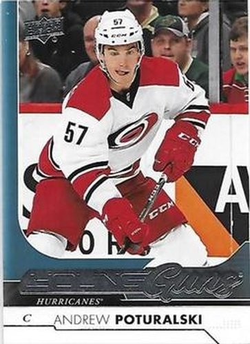 #483 Andrew Poturalski - Carolina Hurricanes - 2017-18 Upper Deck Hockey