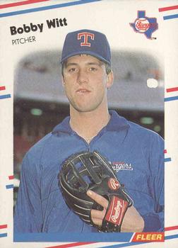 #483 Bobby Witt - Texas Rangers - 1988 Fleer Baseball