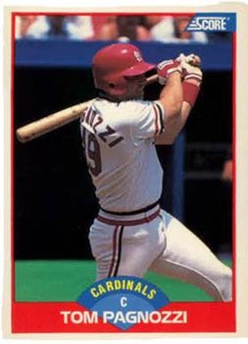 #483 Tom Pagnozzi - St. Louis Cardinals - 1989 Score Baseball