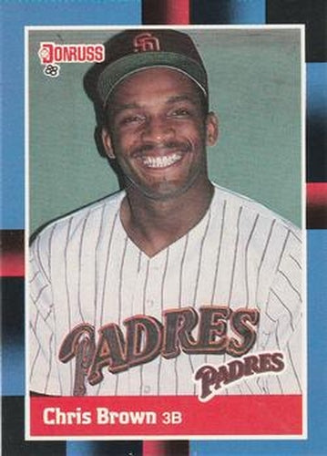 #483 Chris Brown - San Diego Padres - 1988 Donruss Baseball