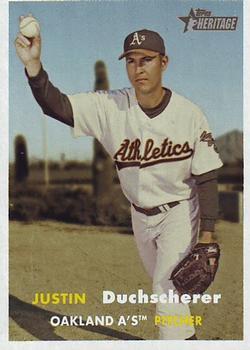 #483 Justin Duchscherer - Oakland Athletics - 2006 Topps Heritage Baseball