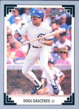 #483 Doug Dascenzo - Chicago Cubs - 1991 Leaf Baseball
