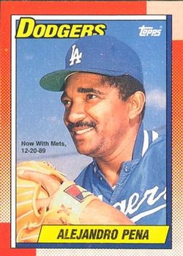 #483 Alejandro Pena - New York Mets - 1990 O-Pee-Chee Baseball