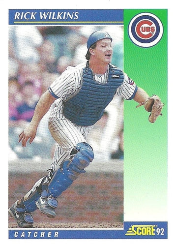 #483 Rick Wilkins - Chicago Cubs - 1992 Score Baseball