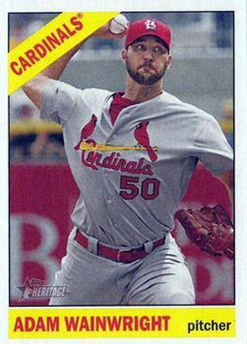 #483b Adam Wainwright - St. Louis Cardinals - 2015 Topps Heritage Baseball
