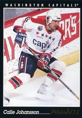 #107 Calle Johansson - Washington Capitals - 1993-94 Pinnacle Canadian Hockey