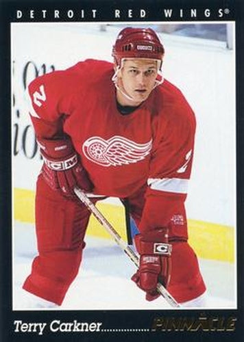 #286 Terry Carkner - Detroit Red Wings - 1993-94 Pinnacle Canadian Hockey