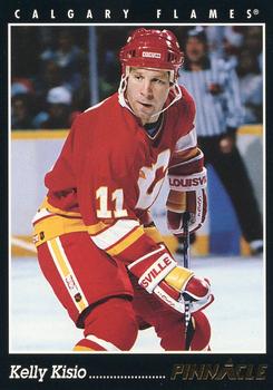 #395 Kelly Kisio - Calgary Flames - 1993-94 Pinnacle Canadian Hockey