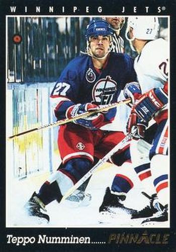 #92 Teppo Numminen - Winnipeg Jets - 1993-94 Pinnacle Canadian Hockey