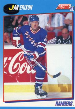 #484 Jan Erixon - New York Rangers - 1991-92 Score Canadian Bilingual Hockey