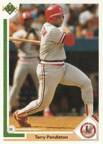 #484 Terry Pendleton - St. Louis Cardinals - 1991 Upper Deck Baseball