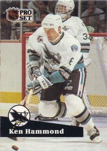 #484 Ken Hammond - 1991-92 Pro Set Hockey