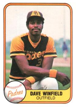 #484 Dave Winfield - San Diego Padres - 1981 Fleer Baseball