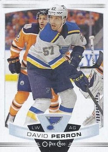 #484 David Perron - St. Louis Blues - 2019-20 O-Pee-Chee Hockey