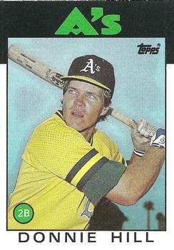 #484 Donnie Hill - Oakland Athletics - 1986 Topps Baseball