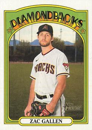 #484 Zac Gallen - Arizona Diamondbacks - 2021 Topps Heritage Baseball
