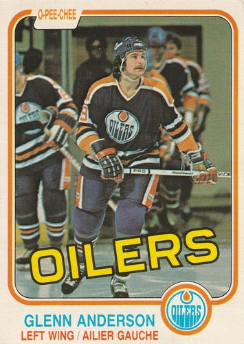#108 Glenn Anderson - Edmonton Oilers - 1981-82 O-Pee-Chee Hockey