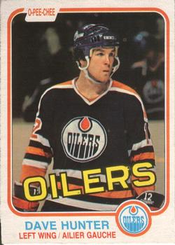 #115 Dave Hunter - Edmonton Oilers - 1981-82 O-Pee-Chee Hockey