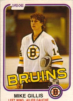 #12 Mike Gillis - Boston Bruins - 1981-82 O-Pee-Chee Hockey