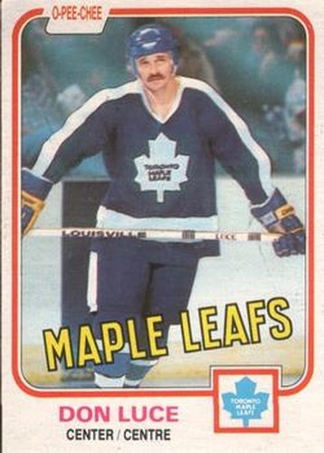 #147 Don Luce - Toronto Maple Leafs - 1981-82 O-Pee-Chee Hockey