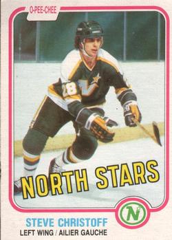 #160 Steve Christoff - Minnesota North Stars - 1981-82 O-Pee-Chee Hockey