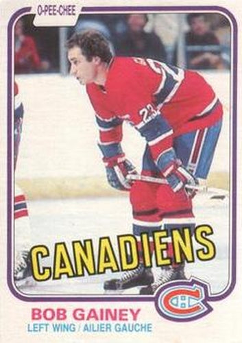 #176 Bob Gainey - Montreal Canadiens - 1981-82 O-Pee-Chee Hockey