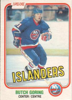#203 Butch Goring - New York Islanders - 1981-82 O-Pee-Chee Hockey