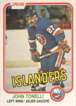 #218 John Tonelli - New York Islanders - 1981-82 O-Pee-Chee Hockey