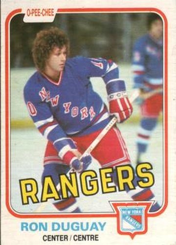 #223 Ron Duguay - New York Rangers - 1981-82 O-Pee-Chee Hockey