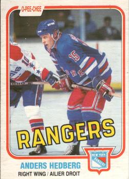 #225 Anders Hedberg - New York Rangers - 1981-82 O-Pee-Chee Hockey
