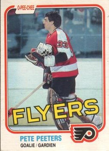 #245 Pete Peeters - Philadelphia Flyers - 1981-82 O-Pee-Chee Hockey