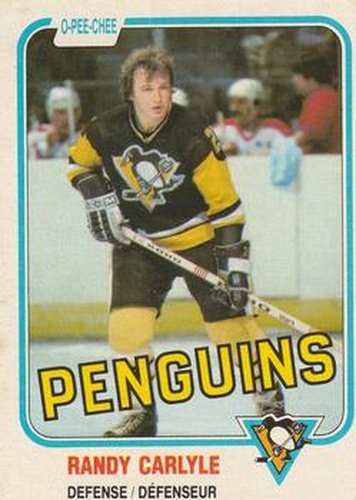 #256 Randy Carlyle - Pittsburgh Penguins - 1981-82 O-Pee-Chee Hockey