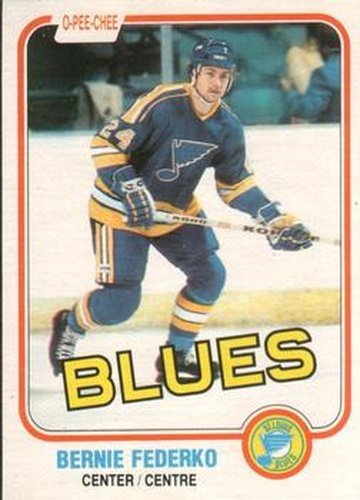 #288 Bernie Federko - St. Louis Blues - 1981-82 O-Pee-Chee Hockey