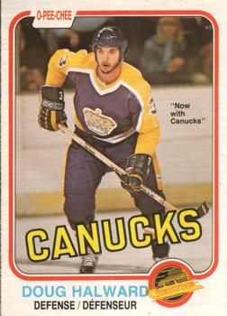 #335 Doug Halward - Vancouver Canucks - 1981-82 O-Pee-Chee Hockey