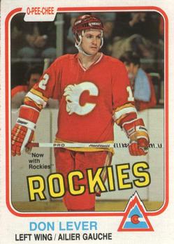 #45 Don Lever - Colorado Rockies - 1981-82 O-Pee-Chee Hockey