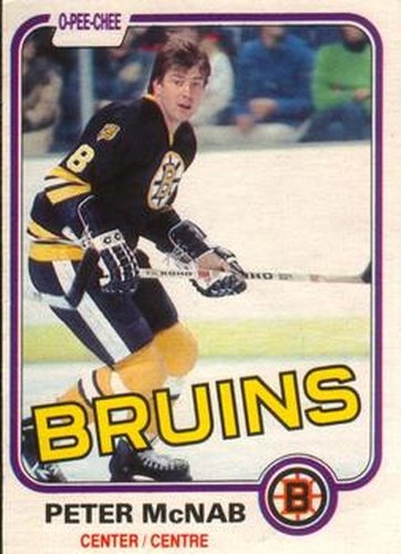 #5 Peter McNab - Boston Bruins - 1981-82 O-Pee-Chee Hockey
